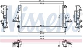 Nissens 66698 - RADIADOR SMART ROADSTER(W452)(03-)0