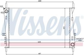 Nissens 66704 - RADIA JAGUAR X TYPE 2.0/2.2/3.0/3.5/2.0D/2.2D M/A (06-01>)