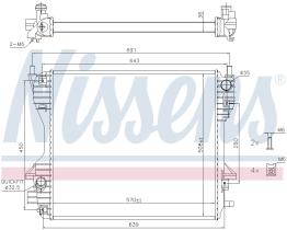 Nissens 66707 - RADIADOR JAGUAR S-TYPE(CCX)(98-)2.7