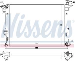 Nissens 66761 - RADIA KIA CARENS III 1.6/2.0GDI (13-)