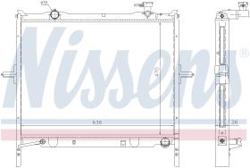 Nissens 66767 - RADIADOR KIA SORENTO I(BL)(02-)2.5