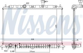 Nissens 66769 - RADIADOR KIA RIO II(JB)(05-)1.4 I 1