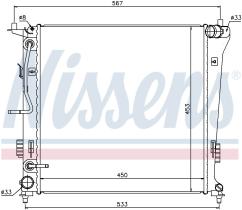 Nissens 66774 - RADIADOR KIA FORTE(08-)1.6 CRDI