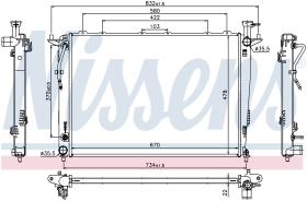 Nissens 66781 - RADIADOR KIA SORENTO II(XM)(10-)2.4