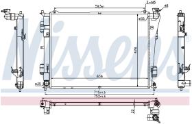 Nissens 66783 - RADIADOR HYUNDAI SONATA VI(YF)(10-)