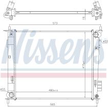 Nissens 66791 - RADIADOR KIA SOUL I(AM)(09-)1.6 CRD