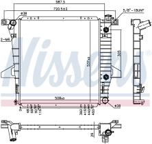 Nissens 66855 - RADIADOR FORD RANGER USA II(93-)2.5