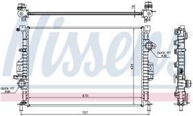 Nissens 66857 - RADIADOR FORD FOCUS III(CB8.CEW)(11