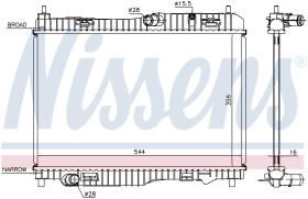 Nissens 66858 - RADIADOR FORD FIESTA VI(CCN)(12-)1.