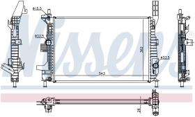 Nissens 66860 - RADIADOR FORD FOCUS III(CB8.CEW)(11