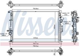 Nissens 66864 - RADIADOR FORD TRANSIT/TOURNEO CONNE