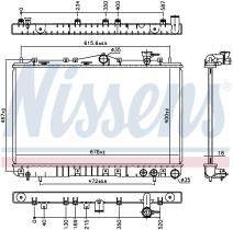 Nissens 67006 - RADIADOR HYUNDAI SONATA III(Y3)(93-