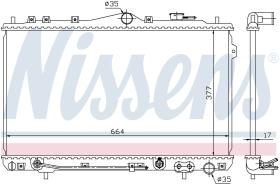 Nissens 67012 - RADIADOR HYUNDAI LANTRA(J1)(90-)1.5