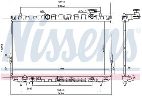 Nissens 67030 - RADIA HYUNDAI SANTA FE 2.0I/2.4I/2.7I AUT. (01>)
