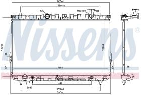 Nissens 67030 - RADIADOR HYUNDAI SANTA FE (SM)(00-)