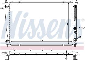 Nissens 670381 - RADIADOR HYUNDAI H1(A1)(97-)2.4 I