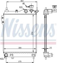 Nissens 67093 - RADIA HYUNDAI GETZ 1.1/1.3 (02>)