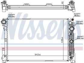 Nissens 67162 - RADIA MB W204 C320CDI/C63 AMG (1/07>) X320 GLK 320/350CDI