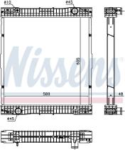 Nissens 67184 - RADIADOR MERCEDES CITARO(98-)O 530-