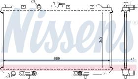 Nissens 67345A - RADIADOR NISSAN PRIMERA(P12.W12)(02