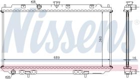 Nissens 67350A - RADIADOR NISSAN ALMERA(N16)(00-)1.5