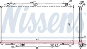 Nissens 67354A - RADIADOR NISSAN SAFARI(Y61)(97-)2.8