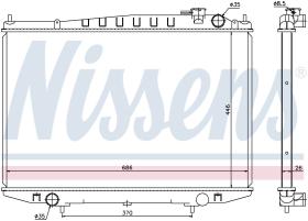 Nissens 67356 - RADIA NISSAN NAVARA D22 2.5TD (2/98>)