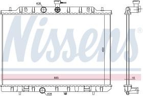 Nissens 67365 - RADIA  NISSAN X-TRAIL(T31) 2.0I (07-)
