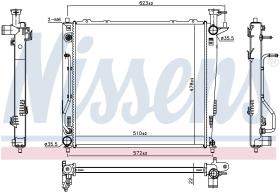 Nissens 67465 - RADIA KIA SORENTO II 2.0/2.2 CRDI (11/09>) AUT.