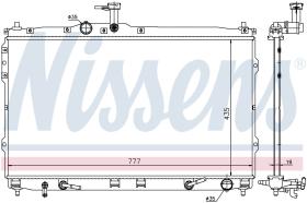 Nissens 67474 - RADIADOR HYUNDAI H1(TQ)(07-)2.4 I 1