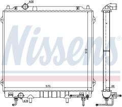 Nissens 67482 - RADIA HYUNDAI TERRACAN 2.9CRDI (12/01>) AUT. A/S