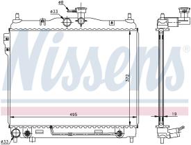 Nissens 67496 - RADIADOR HYUNDAI GETZ(TB)(02-)1.3 I