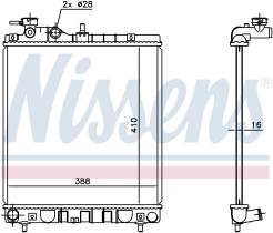 Nissens 675006 - RADIA HYUNDAI ATOS PRIME 1.1 +/-AC (03>)