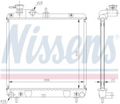 Nissens 67500A - RADIA HYUNDAI ATOS 1.0 12V (97>)