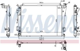 Nissens 675012 - RADIADOR HYUNDAI SONATA VI(YF)(10-)