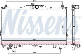 Nissens 675017 - RADIA HYUNDAI SANTA FE 2.0 CRDI (03>) MAN.