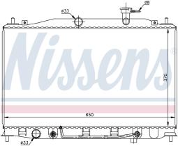 Nissens 67503 - RADIADOR DODGE ATTITUDE(06-)1.4 I 1