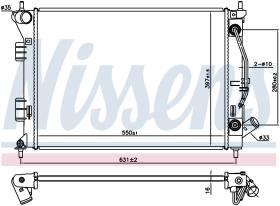 Nissens 675038 - RADIADOR HYUNDAI I30(GD)(12-)1.6 I