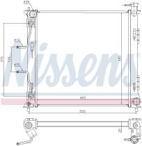 Nissens 675057 - RADIADOR HYUNDAI SONATA VII(LF)(14-