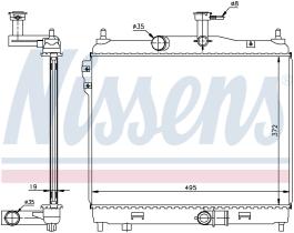 Nissens 67512 - RADIADOR HYUNDAI GETZ(TB)(02-)1.5 C