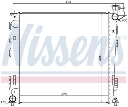 Nissens 67517 - RADIA KIA SPORTAGE/ HYUNDAI IX 35 1.7/2.0 CRDI (9/10>)