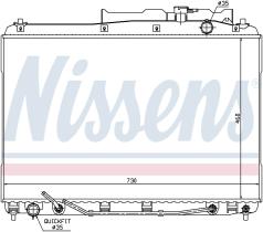 Nissens 67528 - RADIADOR HYUNDAI IX55(08-)3.0CRDI