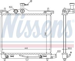 Nissens 67547 - RADIA  HYUNDAI I10 1.0/1.2 AUT. (08>)