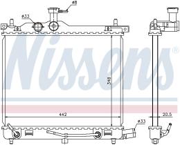 Nissens 67547 - RADIADOR HYUNDAI I10 (PA)(08-)1.2 I