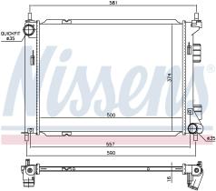 Nissens 67603 - RADIADOR HYUNDAI IX20(JC)(10-)1.4 I