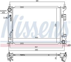 Nissens 67604 - RADIADOR HYUNDAI IX20/KIA VENGA 1.4/1.6 I AUT. (10-)