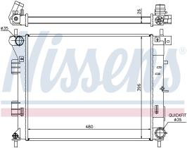 Nissens 67607 - RADIA HYUNDAI I30 1.4/1.6CRDI (2/12>) KIA CEED 1.4/1.6CRDI