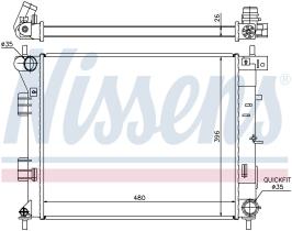 Nissens 67607 - RADIA HYUNDAI I30 1.4/1.6CRDI (2/12>) KIA CEED 1.4/1.6CRDI