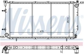 Nissens 67700 - RADIADOR SUBARU LEGACY(BC.BJ.BF)(89