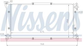 Nissens 67701 - RADIADOR SUBARU LEGACY(BD.BG.BK)(94